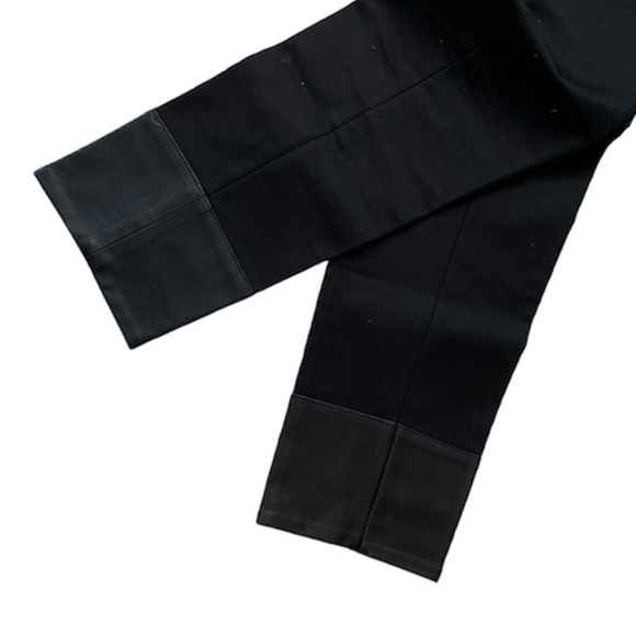 Banana Republic Black Pants with Leather Cuffs Size 4 - Picture 6 of 12